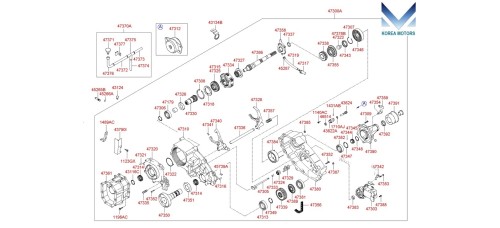 NEW TRANSFER CASE MT 4WD SHYUNDAI STAREX H-1 1997-07